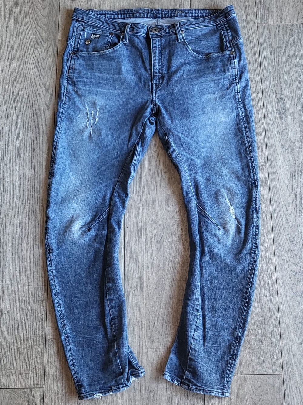 G-STAR Raw Denim Women's 31 ARC 3D TAPERED Blue Jeans Stretch Made in Italy